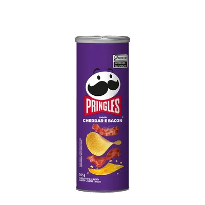 Batata Pringles Parati Cheddar e Bacon 105g